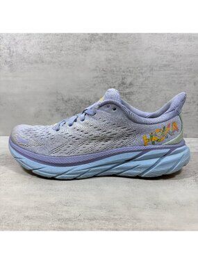 Hoka One One Clifton 8 Running Shoes - Women's Size 8.5 - Purple Blue